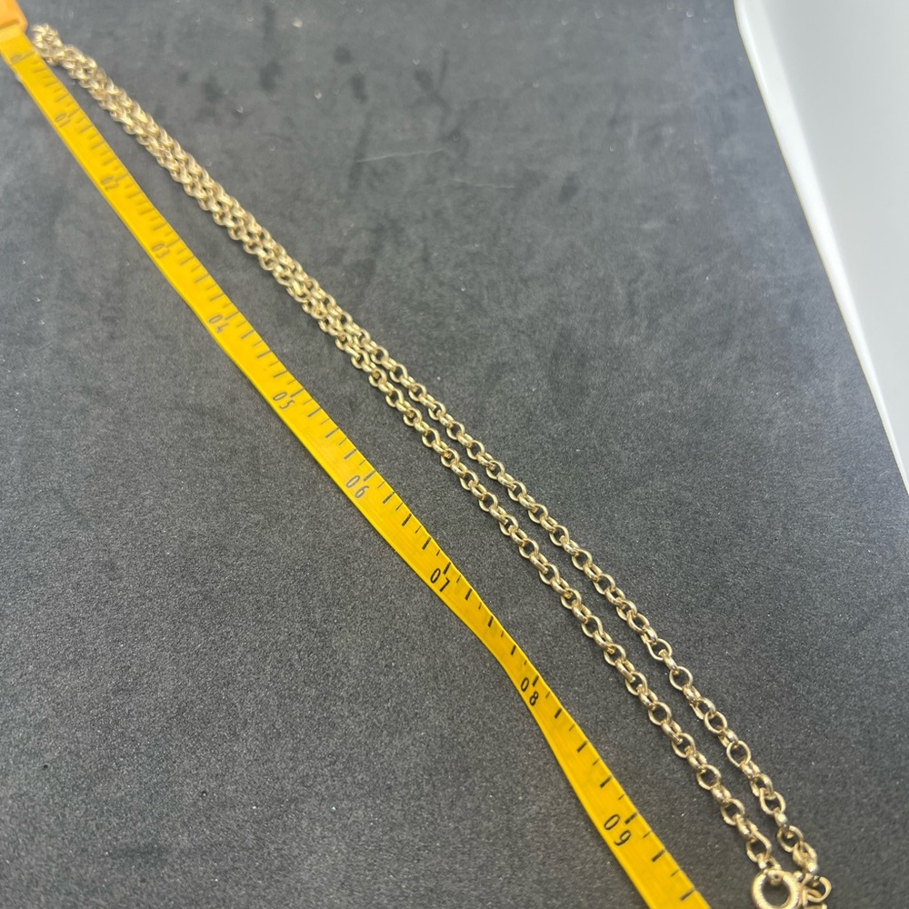 Elegant Gold Tone Chain Necklace